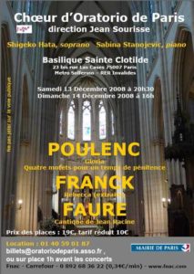 Concert Poulenc - 2008