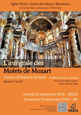 Affiche L’intégrale des Motets de Mozart