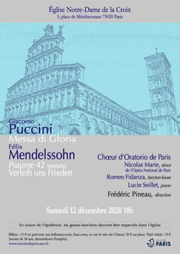Concert Puccini/Mendelssohn - 2020